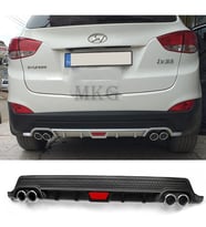 Hyundai İx35 Siyah Difüzör Difizör Yuvarlak Egzoz Görünüm Kulaklı Tip