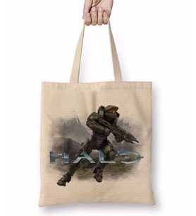 Halo Master Chief Bez Çanta Uzun Saplı