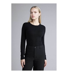 Defacto Slım Fıt Basıc Siyah Kadın Sweatshirt G8729AX/BK81