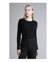 Defacto Slım Fıt Basıc Siyah Kadın Sweatshirt G8729AX/BK81