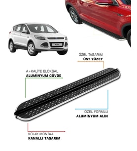 FORD KUGA UYUMLU 2013 2014 2015 2016 2017 2018 2019 ARACA ÖZEL YAN BASAMAK
