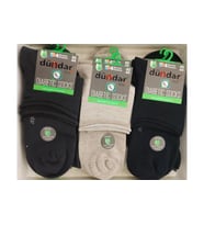 Dündar Erkek Bambu Plus Konç Patik Diyabetik Çorap 5985 - 12 Adet  (Karışık)