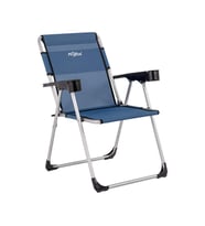 Katlanabilir Piknik ve Kamp Sandalyesi - Bardaklıklı - Rock - Safir (A-30)