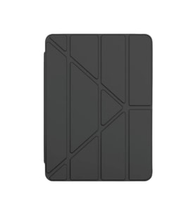 Galaxy Tab S6 Lite P620 2024 Wifi Uyumlu Trifolding Akıllı Uyku Modlu Silikon Tablet Kılıfı (Siyah)