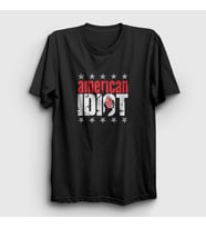 Presmono Unisex Siyah American Idiot V3 Green Day T-Shirt 55309tt