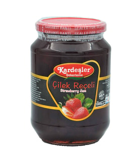 Kardeşler Çilek Reçeli Cam Kavanoz 1000 G