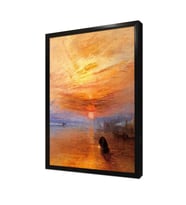 Soyut Manzara Çerçeveli Mdf Tablo