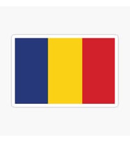 Flag Map of Romania Romanya Harita Sticker 20CM