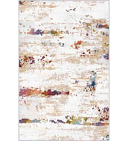 Eliana Home Baskılı, Yıkanabilir Kaymaz Taban Salon Halısı LNA1498 100x150 cm (Bej)