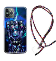 Apple iPhone 11 12 13 14 Pro Max Kılıf Boyun Asklı Rasta Silikon Thunder Play 1760