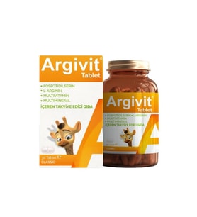 Argivit Classic Fosfodilserin, L-Arginin, Multivitamin Ve Multmineral Takviye Edici Gıda 30 Tablet