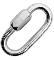 KONG Oval Quick Link 12mm – Kırılma Yükü: 12.500 kg Paslanmaz Çelik Maillon Karabina (Gümüş)