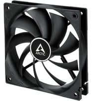 F12 - PC fanı, 120 mm standart kasa fanı, sessiz fan, standart gövdeli kasa fanı, itme veya çekme yapılandırması mümkün, 1350 rpm - siyah
