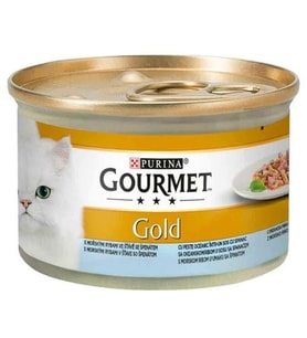 Gourmet Gold Balıklı Ispanaklı Kedi Konserve 85gr
