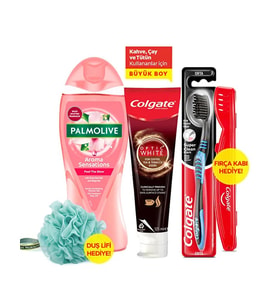 Mandaş Colgate & Palmolive Avantaj PK (Diş Macunu 125ML+Diş Fırçası+Saklama Kabı+Duş Jeli 750ML+Banyo Lifi)