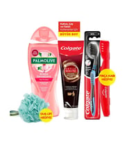 Mandaş Colgate & Palmolive Avantaj PK (Diş Macunu 125ML+Diş Fırçası+Saklama Kabı+Duş Jeli 750ML+Banyo Lifi)