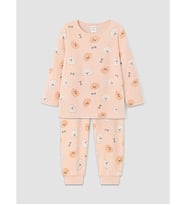 LCW Kids Pembe Kadife Kız Çocuk Pijama Takım
