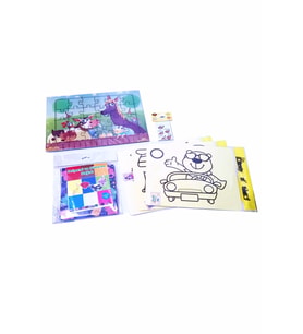 Çocuk Aktivite Seti - 6 Parça Puzzle, Kum Boya, Origami Seti