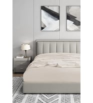 Puella %100 Pamuk Lastikli Bebek Çarşaf 70 X 140 EKRU