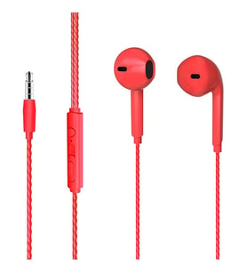 Lenovo Lecoo EH104R 3.5 Mm Jacklı Kablolu Kulak İçi Mikrofonlu Kulaklık Kırmızı