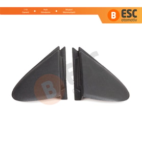 Renault Megane MK3 Fluence için Yan Ayna Köşe Plastiği Bakaliti Seti 638750012R 638740012R