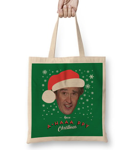 Alan Partridge Have A Happy Christmas Bez Çanta Uzun Saplı