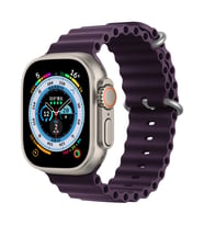 Apple Watch 10/11 42mm-38/40/41mm Kordon Ocean Silikon Kordon 2/3/4/5/6/se/7/8/9 (Mor)