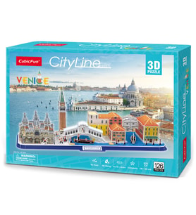 CubicFun Venedik 3D Puzzle 126 Parça