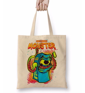 Arcade Monster Bez Çanta Uzun Saplı