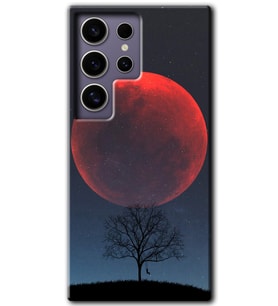 Galaxy S24 Ultra Kılıf HD Desen Baskılı Kılıf - Kanlı Ay