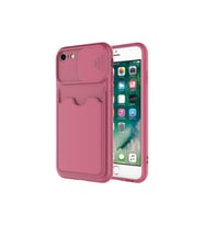 Apple iPhone 8 Uyumlu Kılıf Zore Kartix Kapak (Koyu Mor)