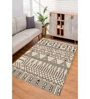 Dijital Kaymaz Taban Yıkanabilir Renkli Salon Halısı Mutfak Halısı Yolluk ND-SD-944 (Kahverengi)