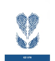 GZ-378 ORTA BOY YARI KALICI KANAT ÇİFT DESEN DÖVME-TATTO