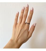 Siyah Çelik Yüzük Alyans 2 mm YZK-220