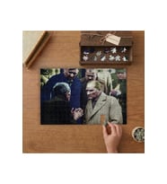 Atatürk Köylüyü Dinlerken Tasarımı 240 parça Ahşap Puzzle Ahşap Kutuda MP06947