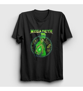Presmono Unisex Siyah Shine Megadeth T-Shirt 66007tt