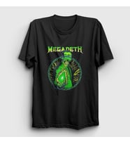 Presmono Unisex Siyah Shine Megadeth T-Shirt 66007tt