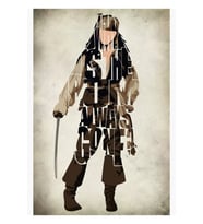 Kaptan Jack Sparrow Tablo Ahşap Poster Dekoratif