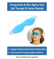 Özel Üretim Soğuk Sıcak Uygulama Göz Terapi Bandı Işık Önleyici Göz Dinlendirme Jel Uyku Bandı