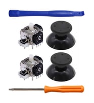XBOX 360 Analog Motor Topuz T8 Tornavida Ayırıcı Tamir Seti 2+2 Siyah XBOX 360 Yedek Parça