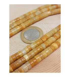 Bileklik Boy Akik Taşı Şekilli 3x6mm Yarım Dizi (49352) (18CM UZUNLUĞUNDADIR)