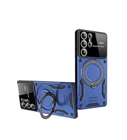 Galaxy S24 Ultra Kılıf Joy Lens Standlı Kapak - Lacivert