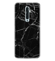 Oppo Reno 2Z 4 Lite 4 Pro 5 6 7 A31 Kılıf Desemli Silikon Fragile Black Mermer 1378
