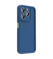 Realme C61 Kılıf Kamera Korumalı Ananas Silikon Kapak (Koyu Yeşil)
