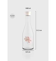 Renga Gala Symbol Desenli 1000 ml Cam Karaf 212011 Bej