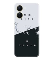 Vivo Y16 Kılıf Resimli Desenli Baskılı Silikon Life and Death 1339