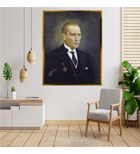 ÇERÇEVELİ ATATÜRK TABLO S349