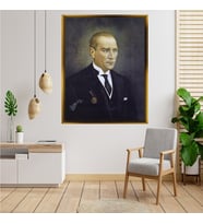 ÇERÇEVELİ ATATÜRK TABLO S349