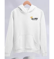 Kışlık Üç İplik Kapşonlu SweatShirt - Beyaz