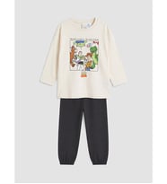 LCW baby Ekru Toy Story Baskılı Erkek Bebek Takım